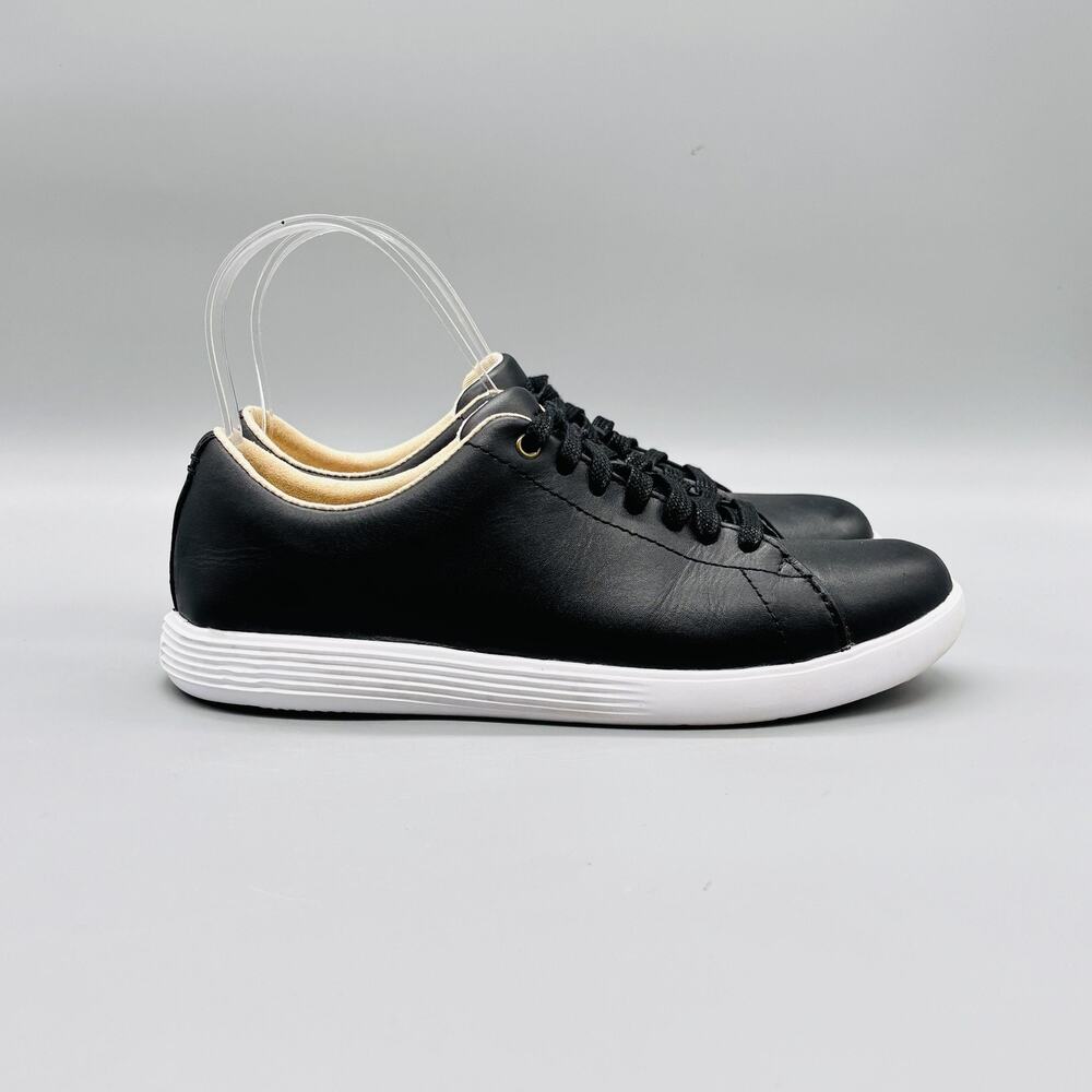 Cole Haan Shoes Womens 6.5 Black Leather Grand OS Crosscourt Sneakers Lace Up